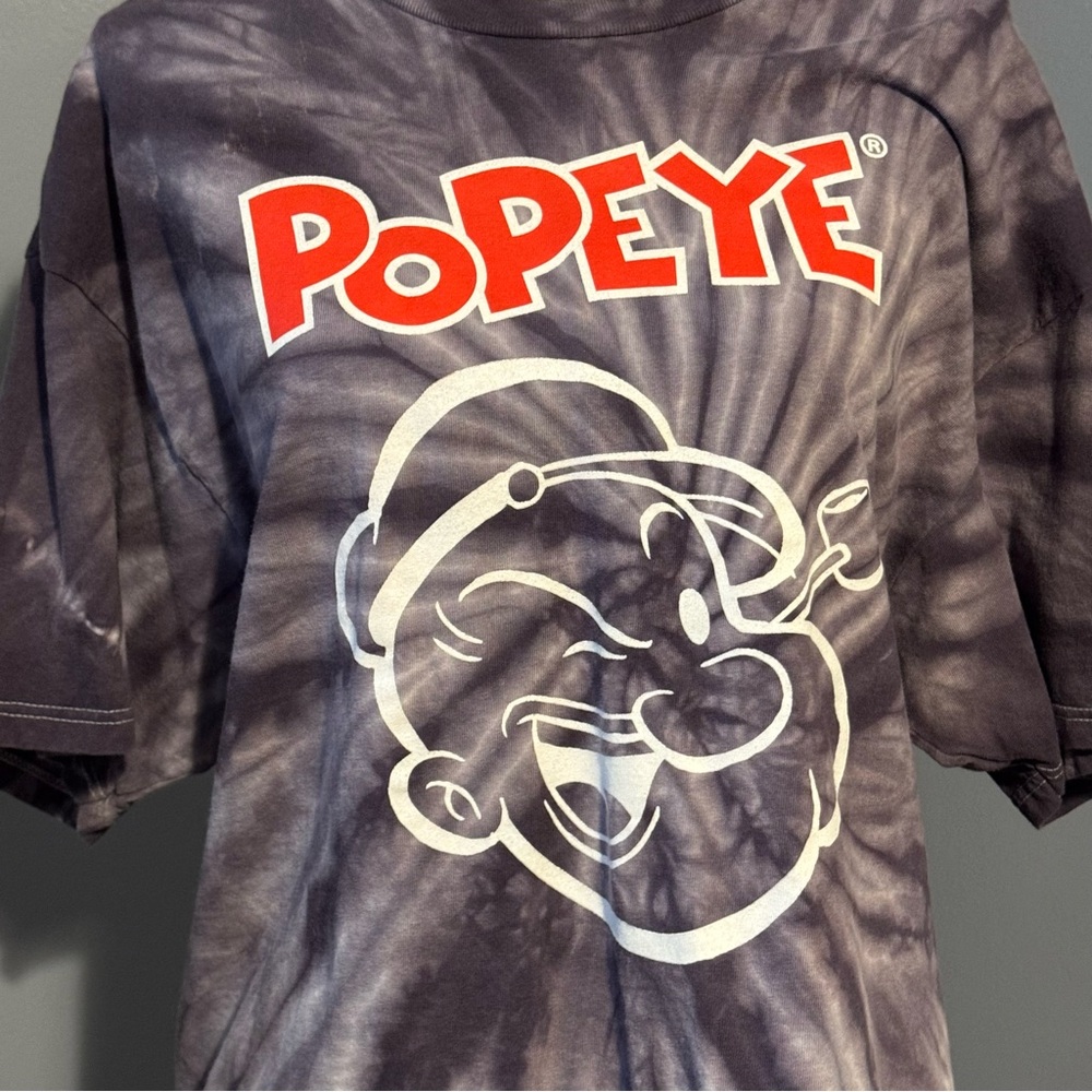 Popeye Graphic Tie-Dye T-Shirt